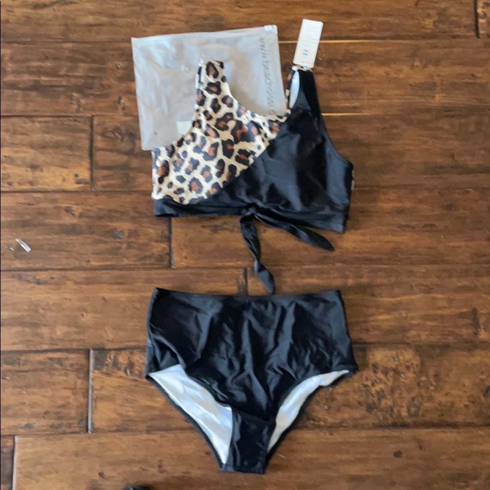 Leopard print bikini